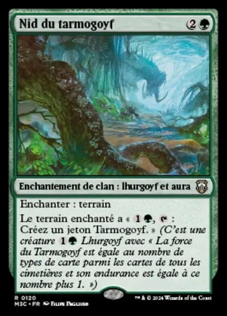 Nid du tarmogoyf, carte Magic M3C 120 — extension Modern Horizons 3 Commander