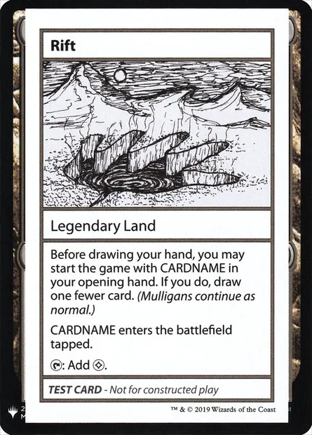Rift, Magic card CMB1 119 — Mystery Booster Playtest Cards 2019 set