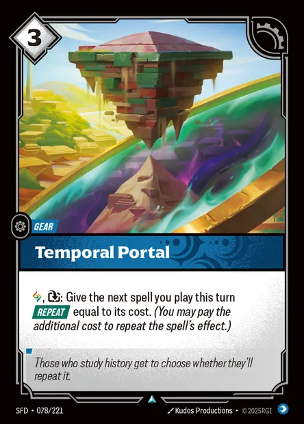 Temporal Portal, Riftbound card SFD 078 — Spiritforged set