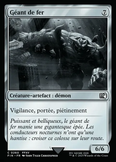 Géant de fer, carte Magic FIN 260 — extension Final Fantasy