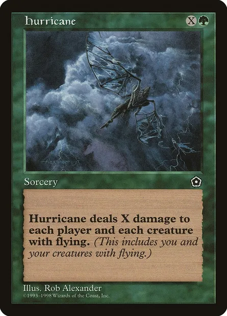 Hurricane, Magic card P02 129 — Portal Second Age set
