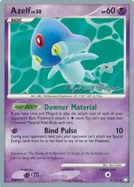 Azelf Lv.50, Pokémon card WCD10 004 — World Championship Decks 2010 set