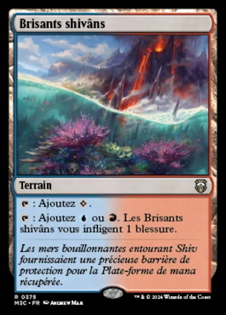 Brisants shivâns, carte Magic M3C 375 — extension Modern Horizons 3 Commander