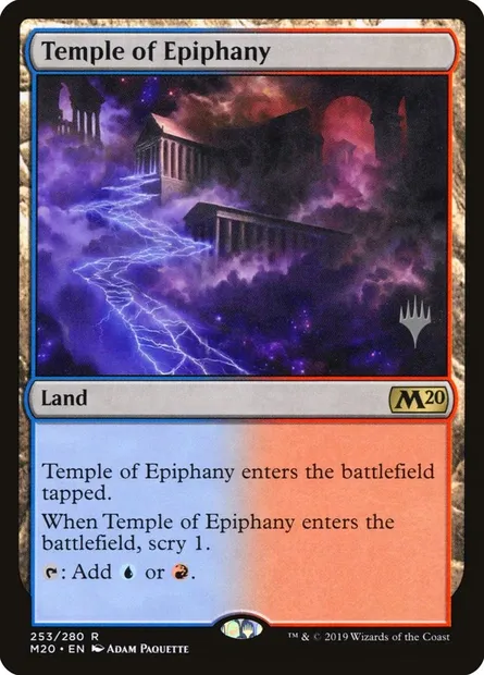 Temple de la révélation, carte Magic PM20 253p — extension Core Set 2020 Promos