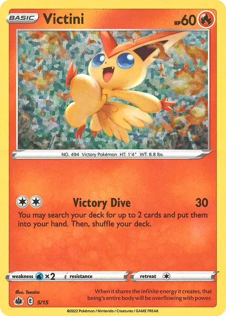 Victini, Pokémon card MCD22 5 — McDonald's Collection 2022 set