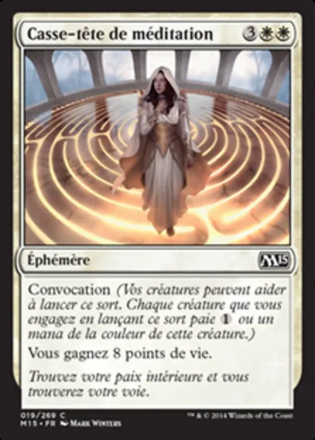 Casse-tête de méditation, carte Magic M15 19 — extension Magic 2015