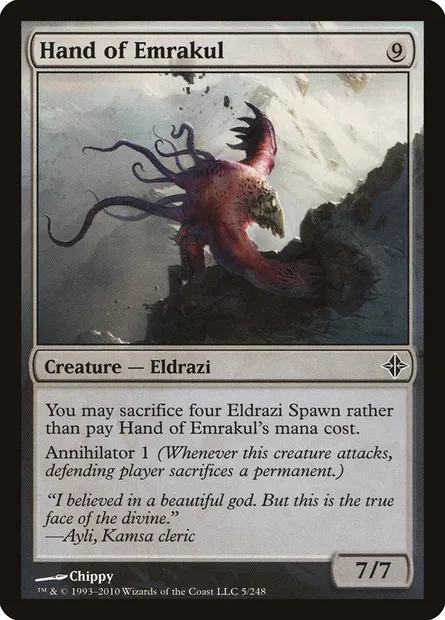 Hand of Emrakul, Magic card ROE 5 — Rise of the Eldrazi set