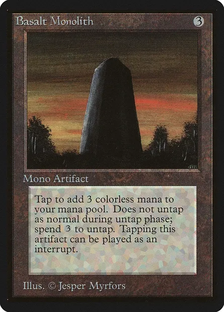 Monolithe de basalte, carte Magic LEB 232 — extension Limited Edition Beta