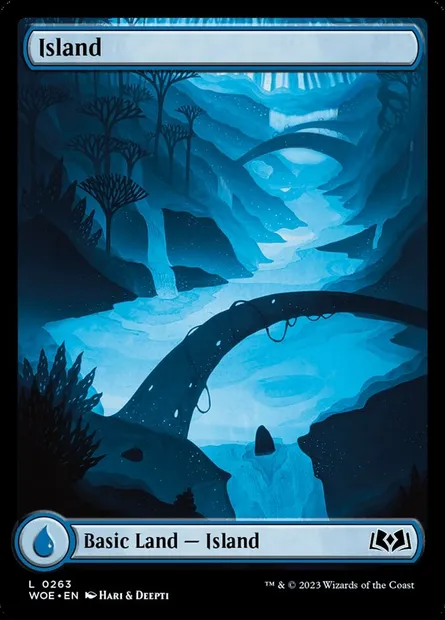 Island, Magic card WOE 263 — Wilds of Eldraine set