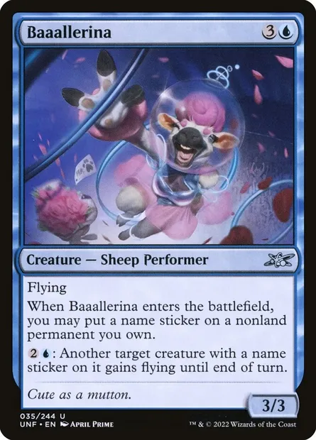 Baaallerina, Magic card UNF 35 — Unfinity set