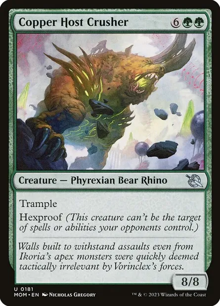 Copper Host Crusher, Magic card MOM 181 — March of the Machine set
