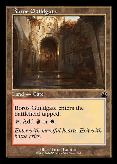 Boros Guildgate, Magic card RVR 398 — Ravnica Remastered set