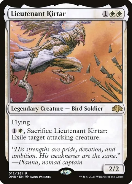 Lieutenant Kirtar, Magic card DMR 12 — Dominaria Remastered set