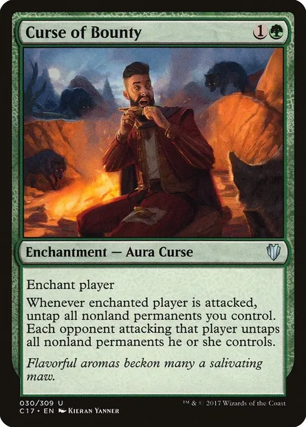 Curse of Bounty, Magic card C17 30 — Commander 2017 set