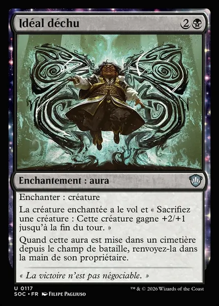 Idéal déchu, carte Magic SOC 117 — extension Secrets of Strixhaven Commander