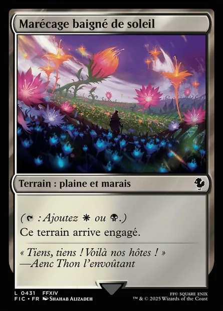 Marécage baigné de soleil, carte Magic FIC 431 — extension Final Fantasy Commander