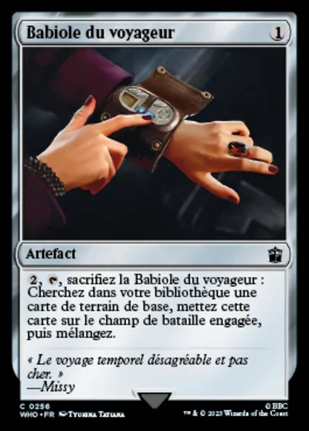 Babiole du voyageur, carte Magic WHO 256 — extension Doctor Who