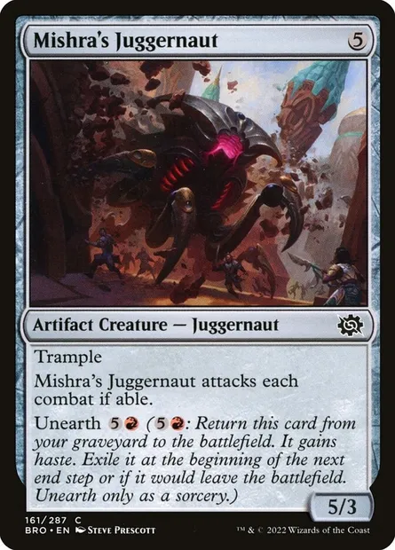 Mishra's Juggernaut, Magic card BRO 161 — The Brothers' War set