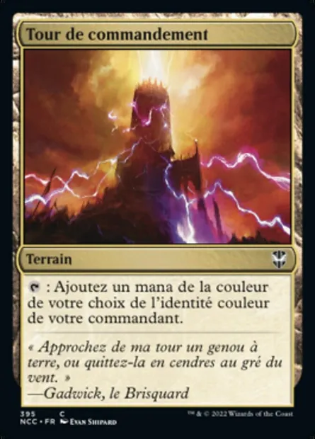 Tour de commandement, carte Magic NCC 395 — extension New Capenna Commander