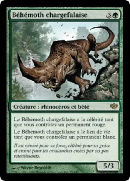 Béhémoth chargefalaise, carte Magic CON 79 — extension Conflux