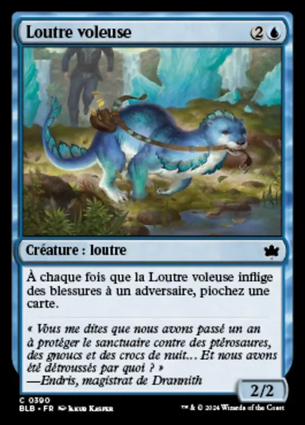 Loutre voleuse, carte Magic BLB 390 — extension Bloomburrow