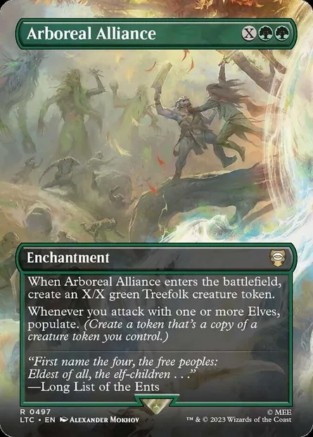 Arboreal Alliance, Magic card LTC 497 — Tales of Middle-earth Commander set