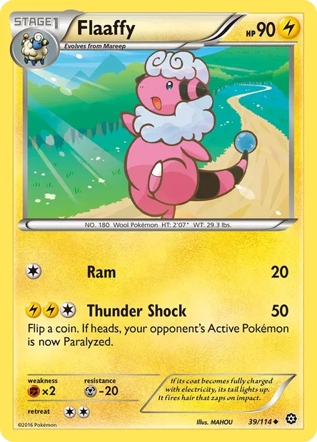 Flaaffy, Pokémon card STS 39 — Steam Siege set