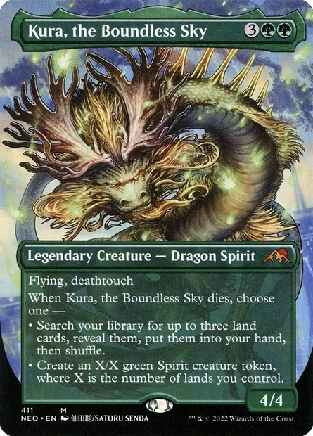 Kura, the Boundless Sky, Magic card NEO 411 — Kamigawa: Neon Dynasty set