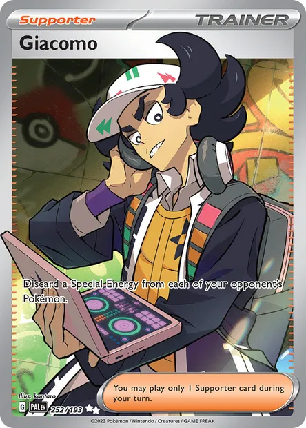 Giacomo, Pokémon card PAL 252 — Paldea Evolved set