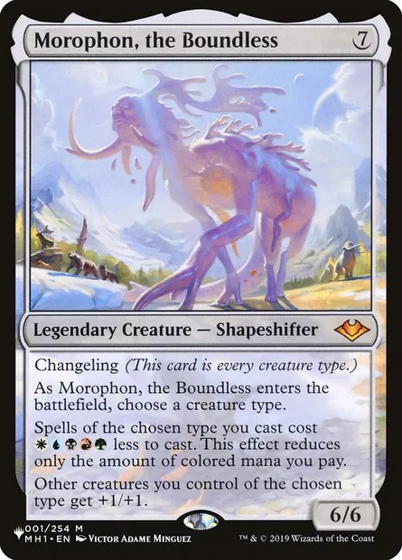 Morophon, the Boundless, Magic card PLST MH1-1 — The List set