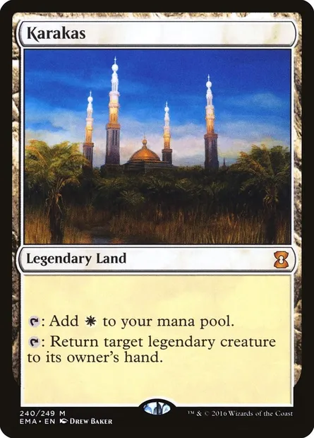 Karakas, carte Magic EMA 240 — extension Eternal Masters