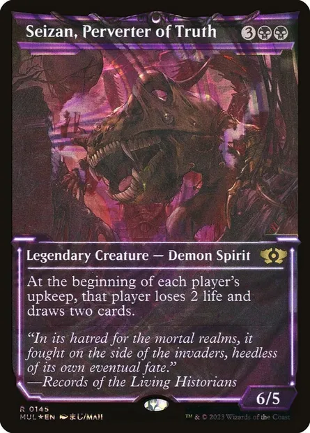 Seizan, Perverter of Truth, Magic card MUL 145 — Multiverse Legends set
