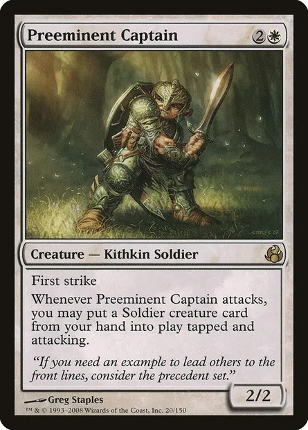 Preeminent Captain, Magic card MOR 20 — Morningtide set