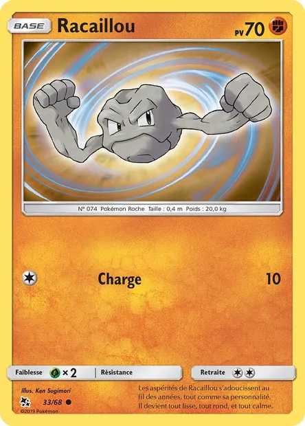 Racaillou, carte Pokémon HIF 33 — extension Destinées Occultes