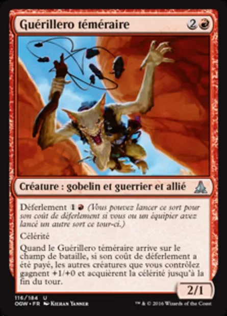 Guérillero téméraire, carte Magic OGW 116 — extension Le serment des Sentinelles