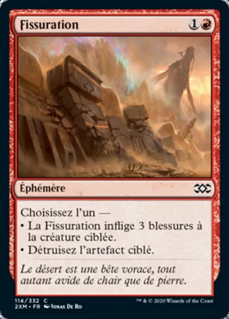 Fissuration, carte Magic 2XM 114 — extension Double Masters