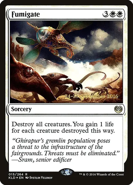 Fumigation, carte Magic PKLD 15s — extension Kaladesh Promos