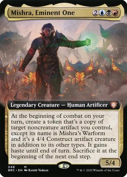 Mishra, Eminent One, Magic card BRC 48 — The Brothers' War Commander set
