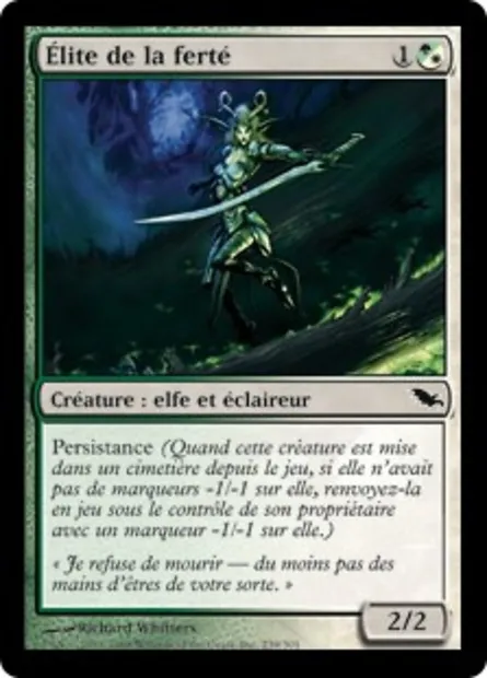Élite de la ferté, carte Magic SHM 239 — extension Sombrelande
