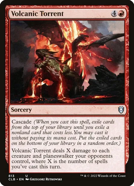 Volcanic Torrent, Magic card CLB 813 — Commander Legends: Battle for Baldur's Gate set