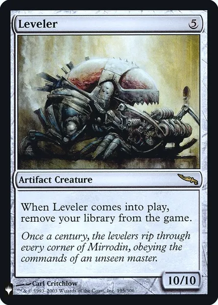 Leveler, Magic card PLST MRD-195 — The List set
