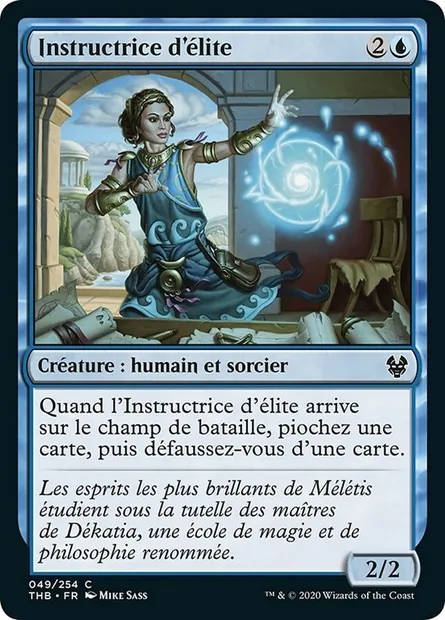 Instructrice d'élite, carte Magic THB 49 — extension Theros Beyond Death