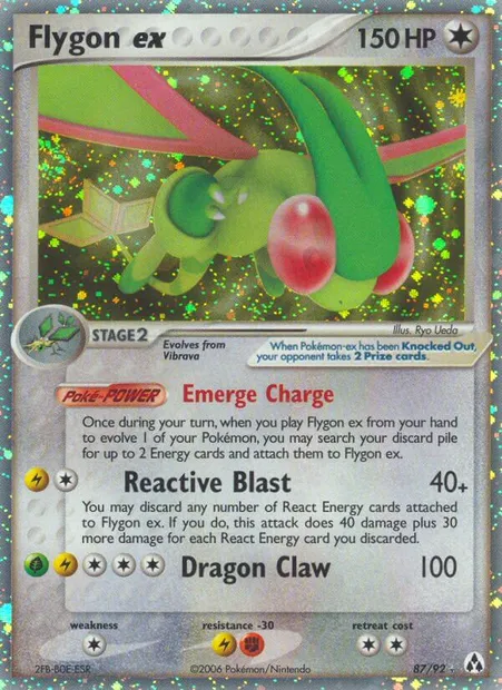 Flygon ex, Pokémon card LM 87 — Legend Maker set