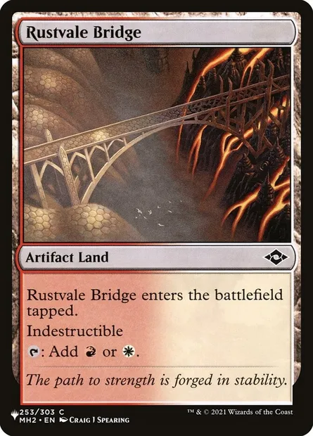Rustvale Bridge, Magic card PLST MH2-253 — The List set
