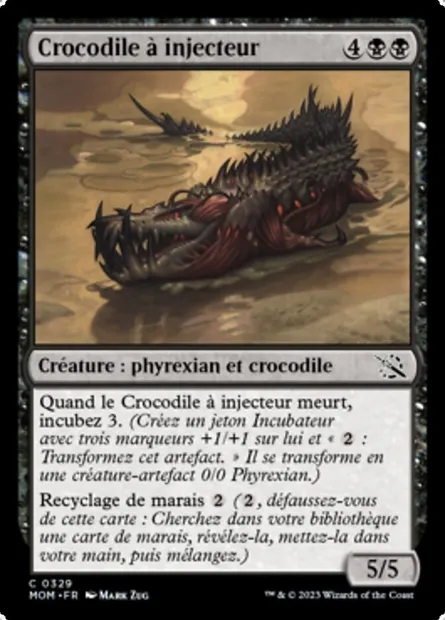 Crocodile à injecteur, carte Magic MOM 329 — extension L'invasion des machines