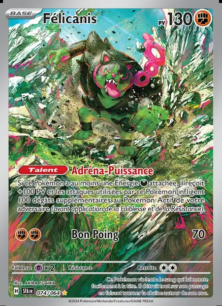Félicanis, carte Pokémon SFA 074 — extension Fable Nébuleuse