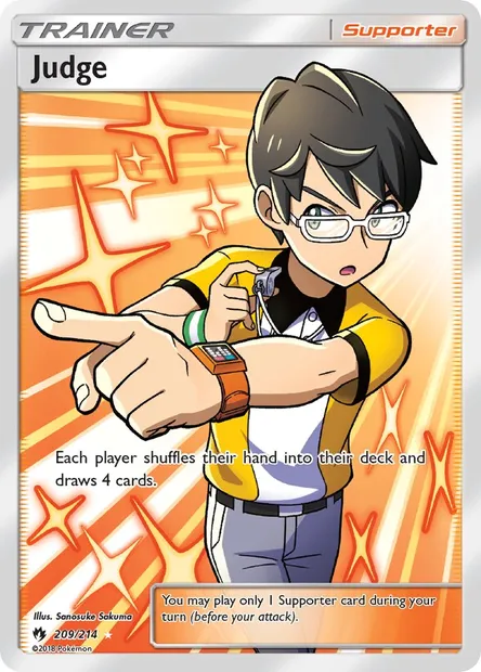 Judge, Pokémon card LOT 209 — Lost Thunder set