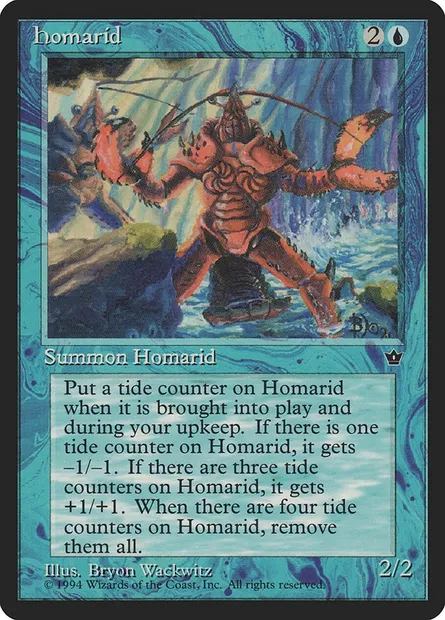 Homarid, carte Magic FEM 19d — extension Fallen Empires