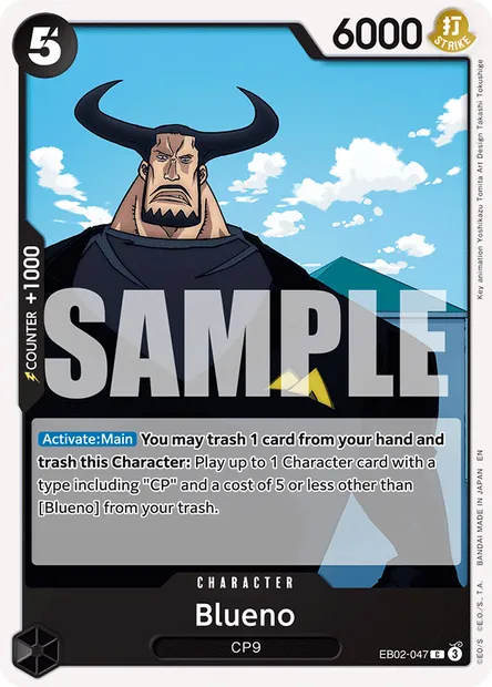 Blueno, One Piece card EB02-047 — Anime 25th Collection set
