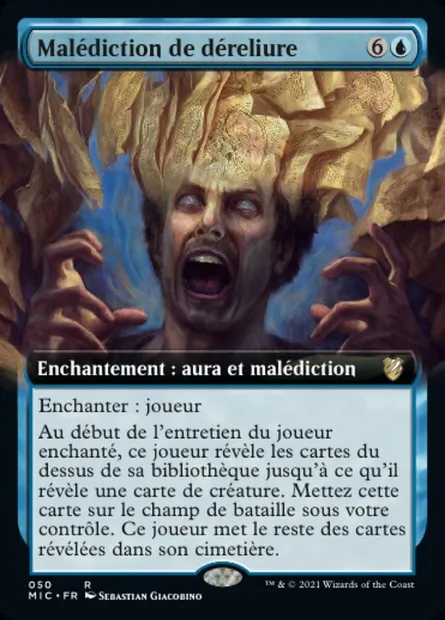 Malédiction de déreliure, carte Magic MIC 50 — extension Midnight Hunt Commander